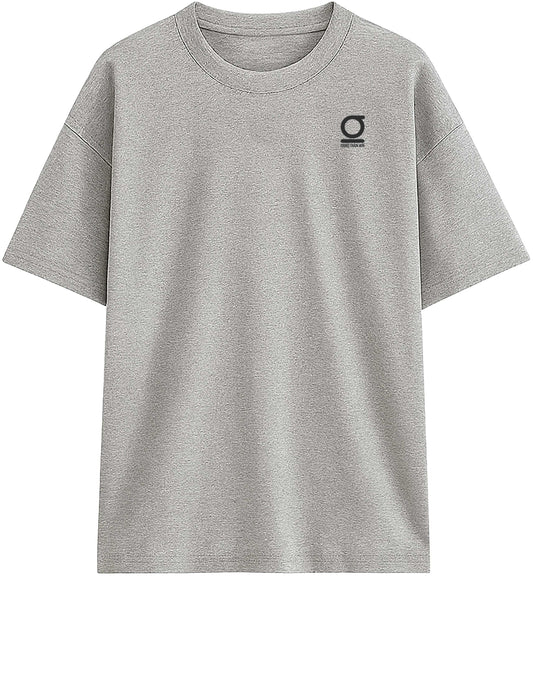 Gray Grind Train Win GTW oversized t-shirt with a small GTW logo on a white background